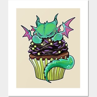 Cupcake dragon chocolate chompers Posters and Art